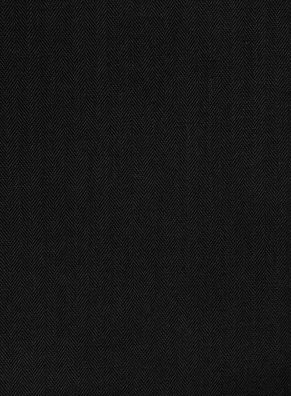 The Foundation Black Herringbone Suit