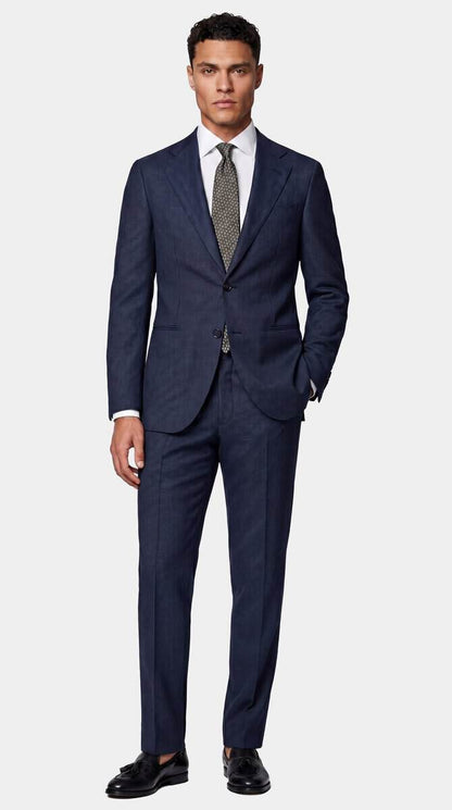 The Foundation Navy Nailhead Suit