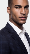 The Versa Blue-On-Blue Windowpane Blazer