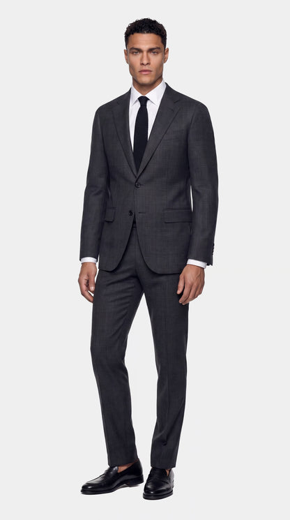 The Versa Charcoal Windowpane Suit