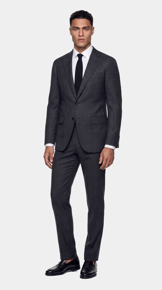 The Versa Charcoal Windowpane Suit