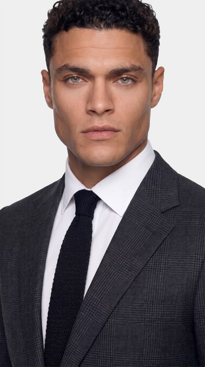 The Versa Charcoal Windowpane Suit