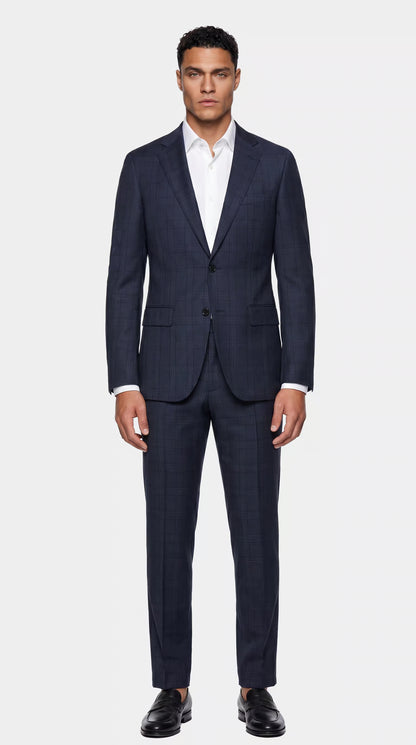 The Versa Navy Windowpane Suit