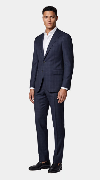 The Versa Slate Blue Windowpane Suit
