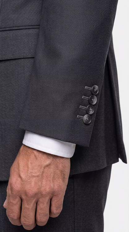 The Versa Gray Birdseye Suit