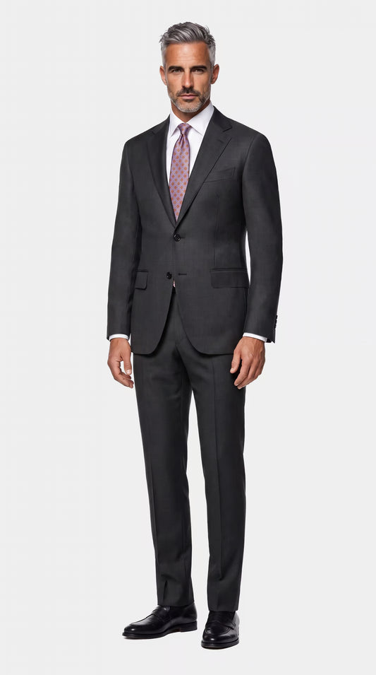The Versa Gray Birdseye Suit