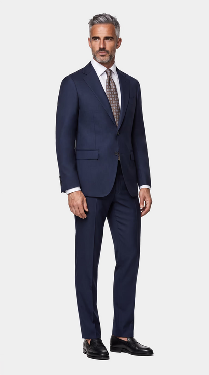 The Versa Blue Birdseye Suit