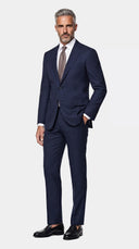 The Versa Blue Birdseye Suit