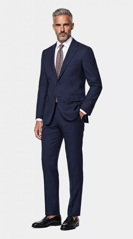 The Versa Blue Birdseye Suit