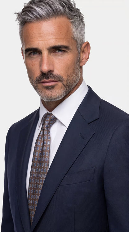 The Versa Blue Birdseye Suit