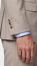The Versa Cream Sharkskin Suit