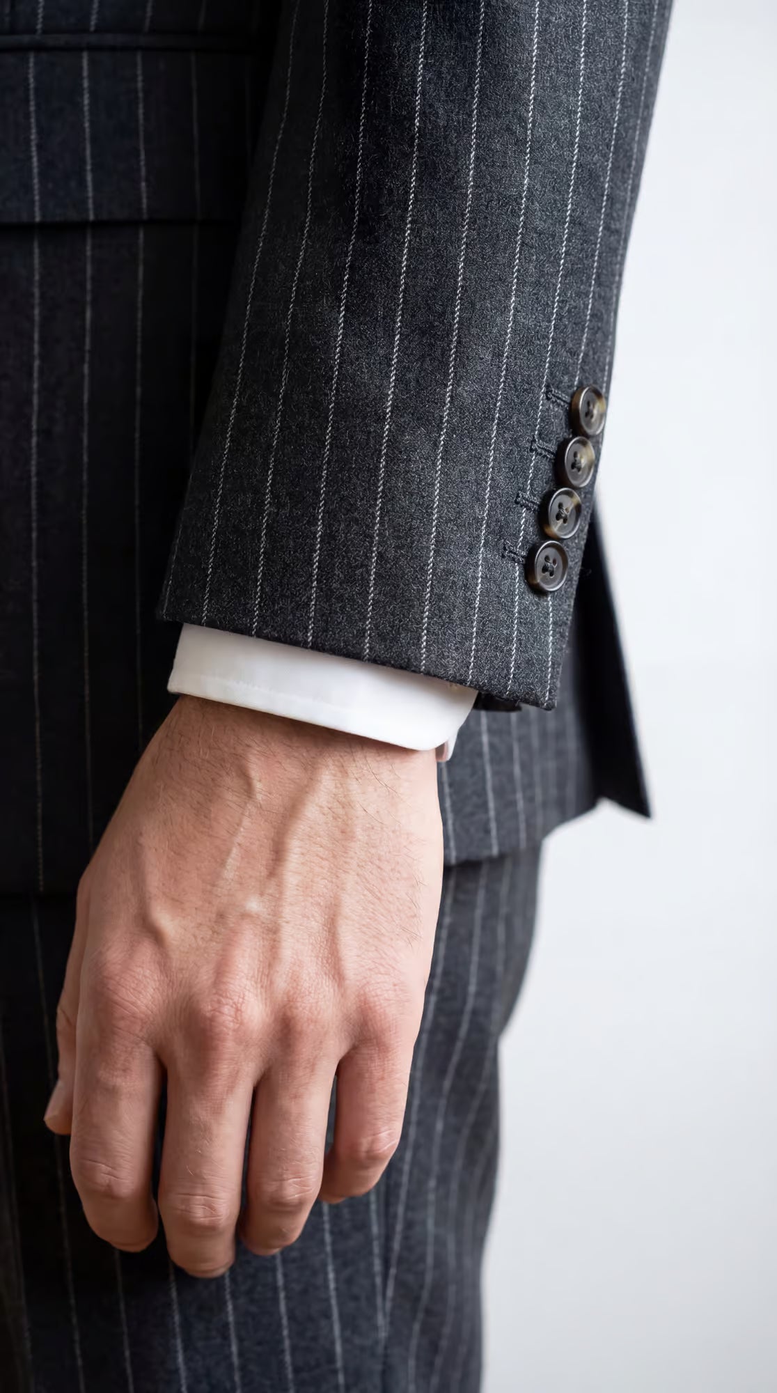 The Reserve Charcoal Chalk Stripe Suit