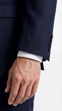 The Reserve Blue Tick Weave Blazer