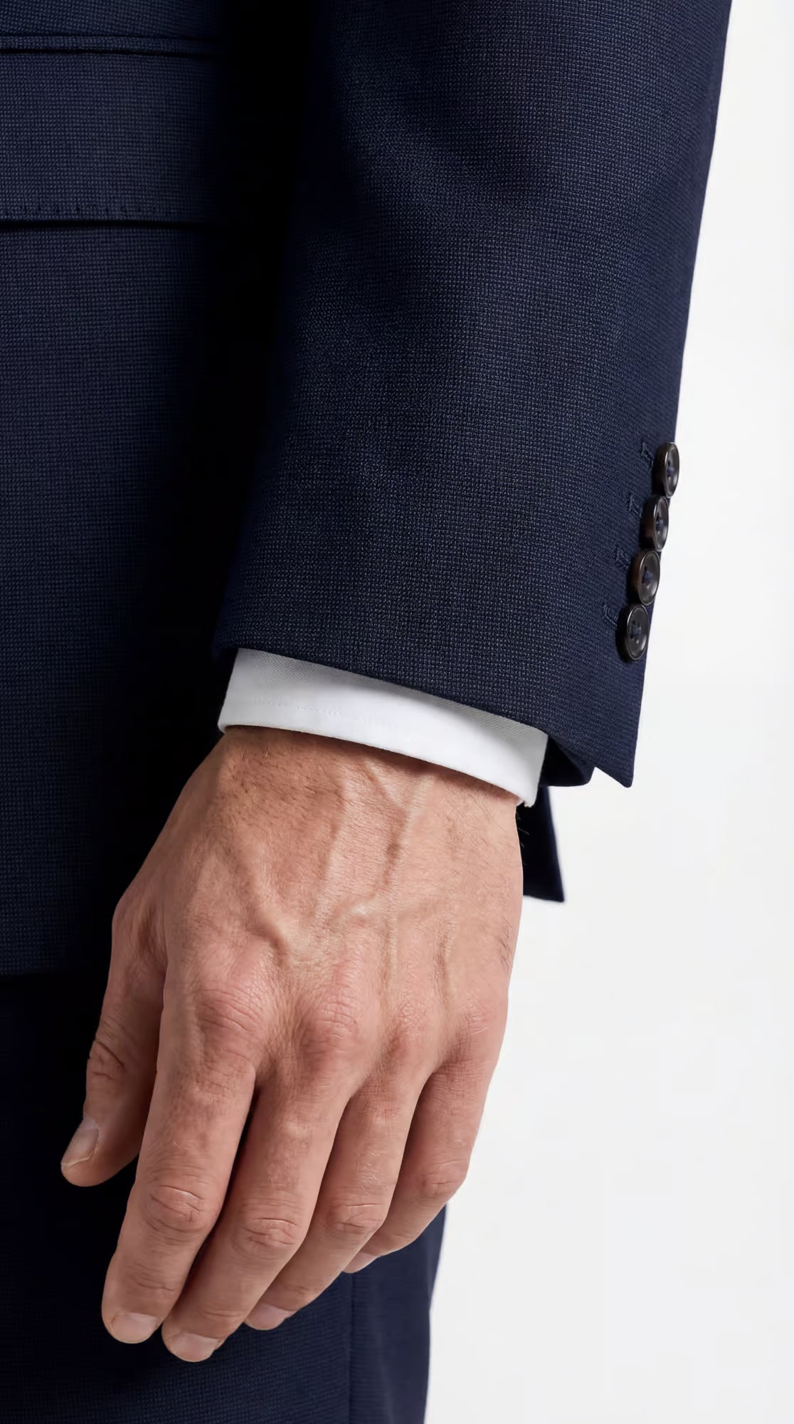The Reserve Blue Tick Weave Suit