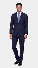 The Reserve Blue Tick Weave Suit