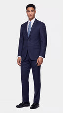The Reserve Blue Tick Weave Suit