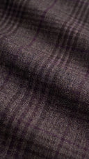 The Reserve Taupe and Purple Plaid Blazer