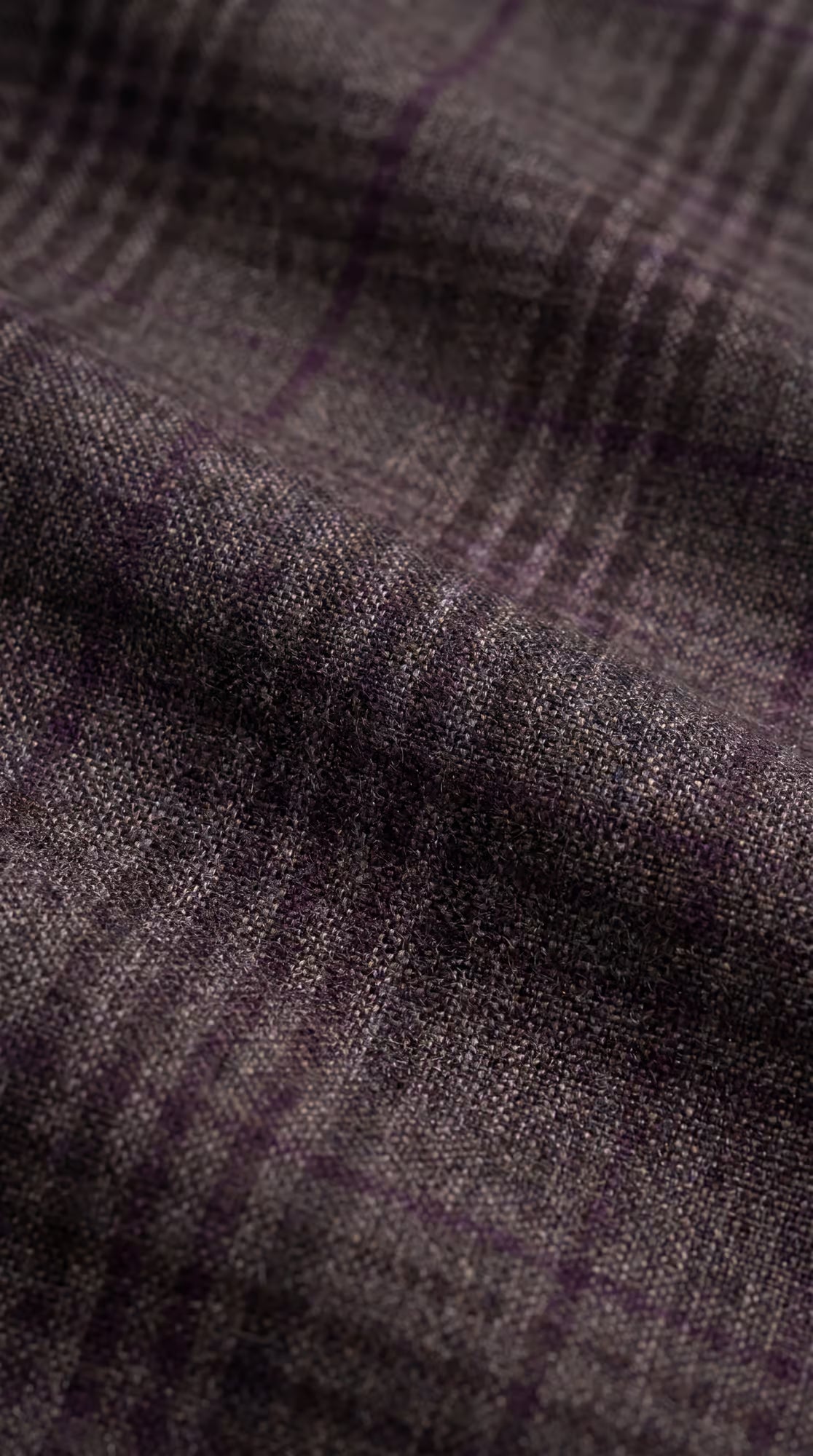 The Reserve Taupel and Purple Plaid Suit