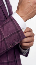 The Reserve Pink Windowpane Suit