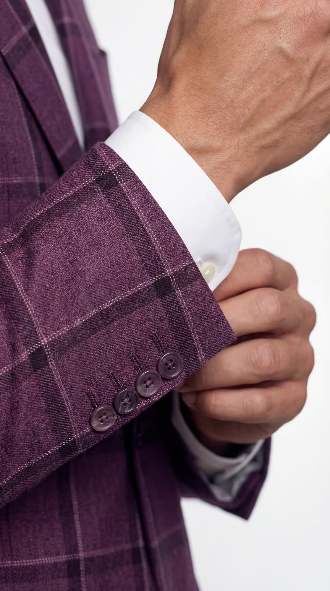 The Reserve Pink Windowpane Suit