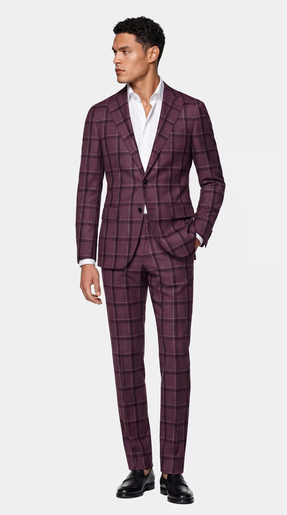 The Reserve Pink Windowpane Suit