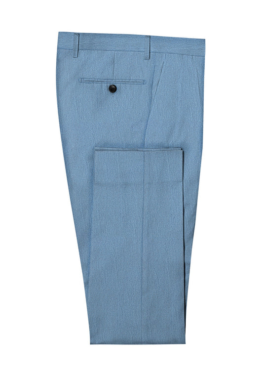 bright blue linen trouser