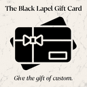 Black Lapel Gift Card