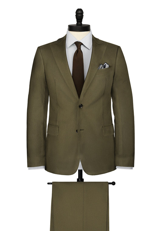 Olive Linen Suit