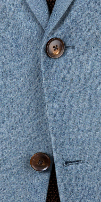 Bright Blue Linen Blazer