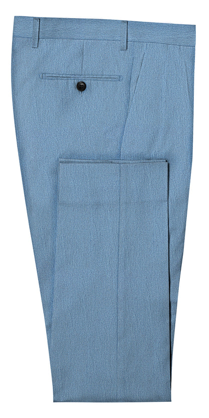Bright Blue Linen Suit