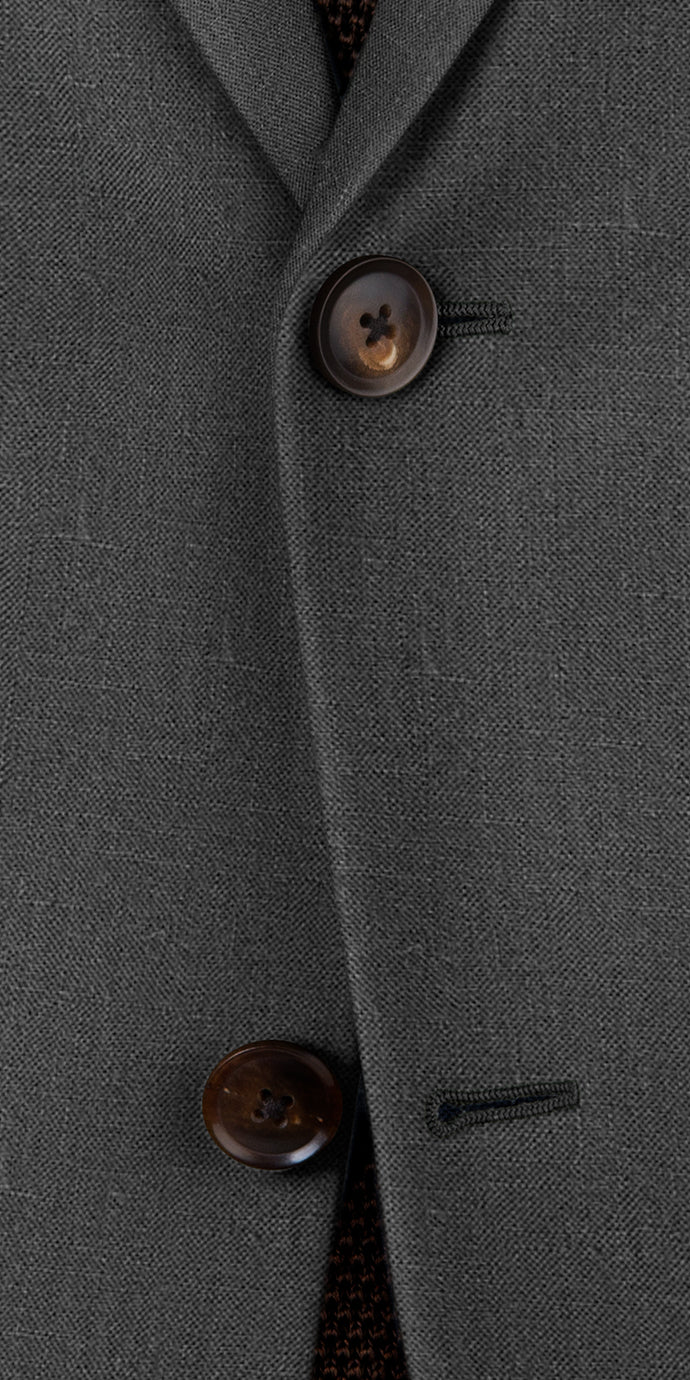 Charcoal Linen Blazer
