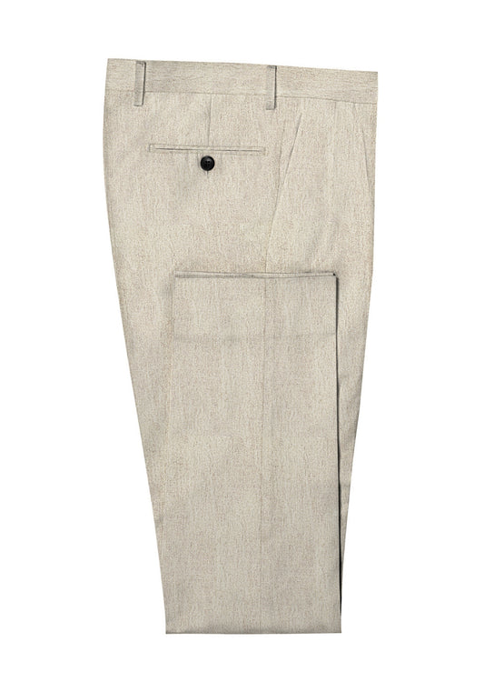 tan linen trouser