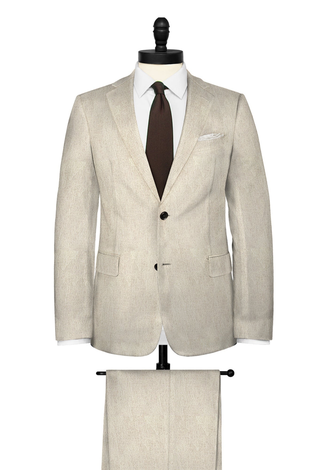 Tan Linen Suit